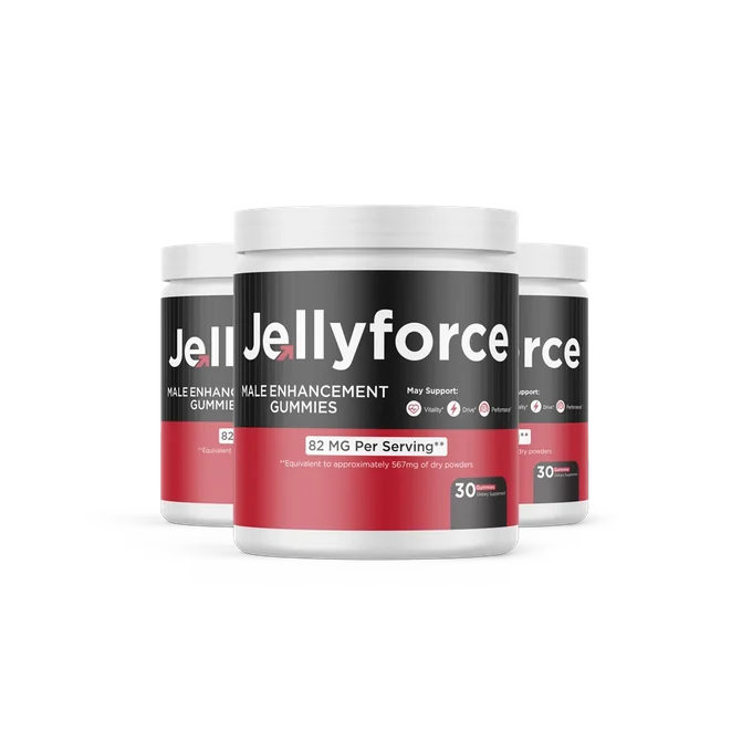 jellyforce men's vitality gummies, three-jar package